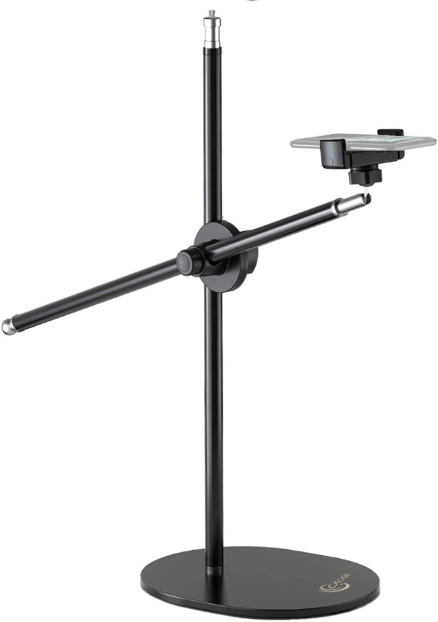 Adjustable Tabletop Phone Mount, 360° Rotation, Long Arm Bracket, Pack of 2 N3322