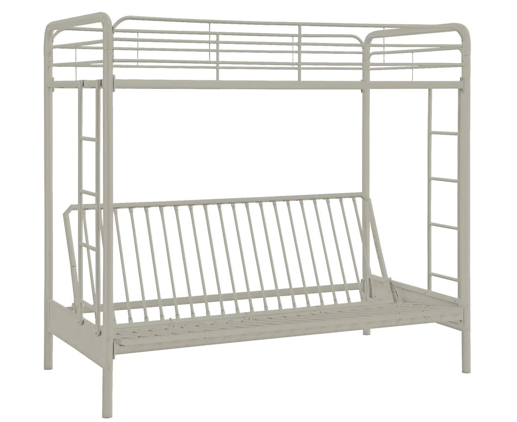 Black Twin over Futon Metal Bunk Bed T374200