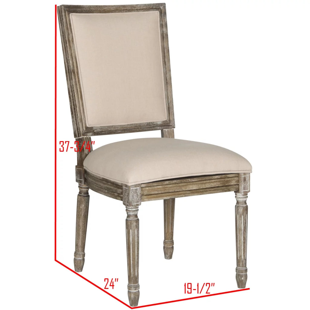 Beige Rustic Oak Side Chair E71773