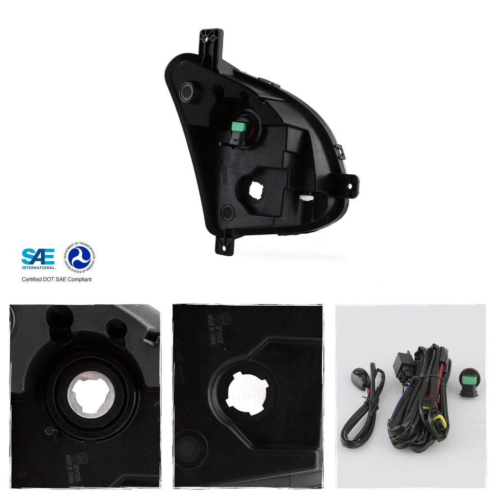 Fog Light Driver Left Side with Bulb Screw Replacement R7996