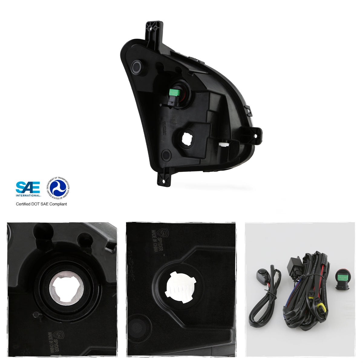 Fog Light Driver Left Side with Bulb Screw Replacement R7996