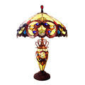 Victorian Tiffany-Style 3 Light Table Lamp 18" Wide J549007