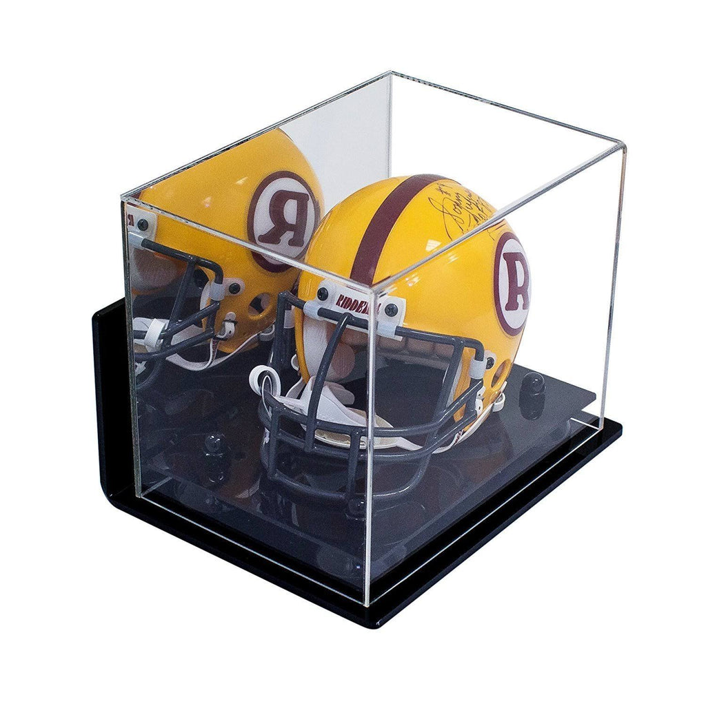 Clear Acrylic Display Case with Black Risers W707